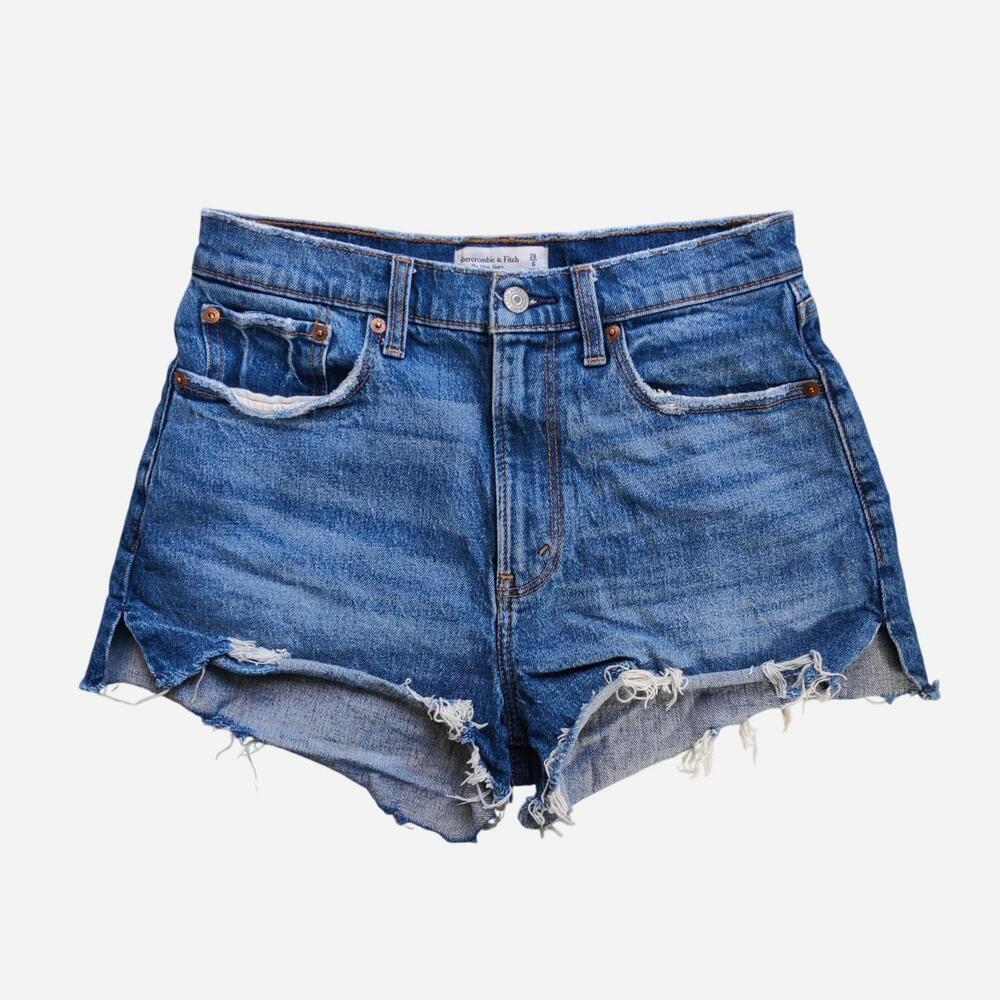 Abercrombie & Fitch blue mini denim shorts